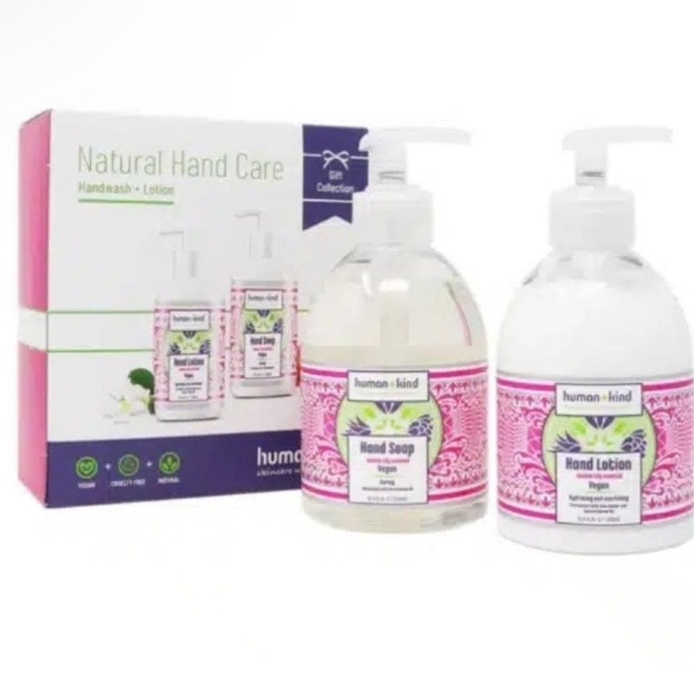 Human + Kind Natural Hand Wash & Lotion Gift Collection - NIB